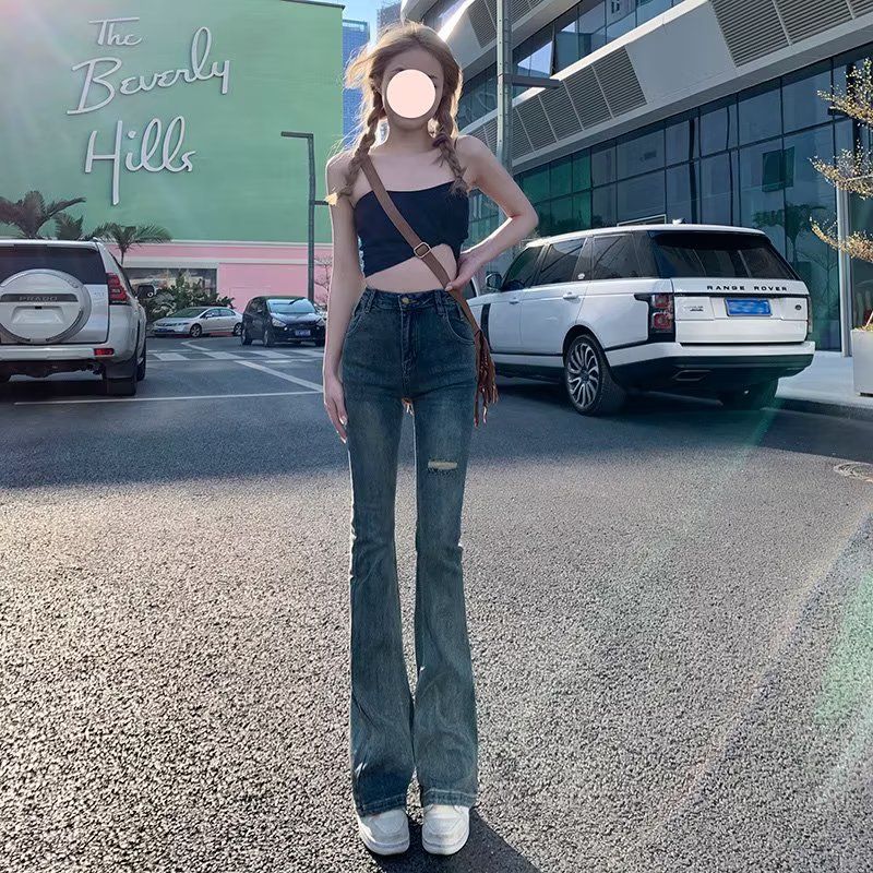 Retro sexy spring jeans