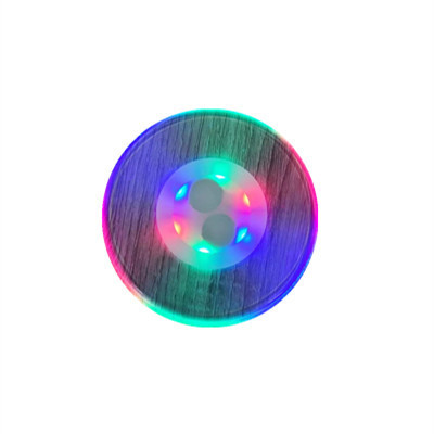 LEDアクリル発光コースター円形角型コースター七色白灯コースターPC透明発光コースター|undefined