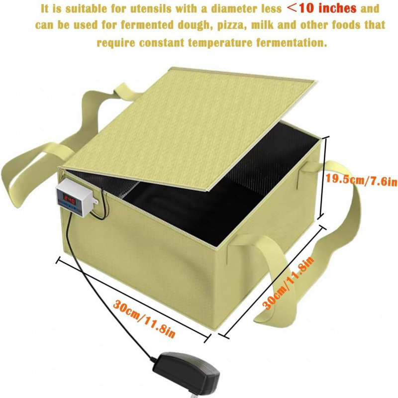 Amazon Cross-border Temperature-controlled Fermentation Box Bag Bread Yogurt Fermented Rice Sweet Wine Wake-up Box Hair Breeding Thermostat