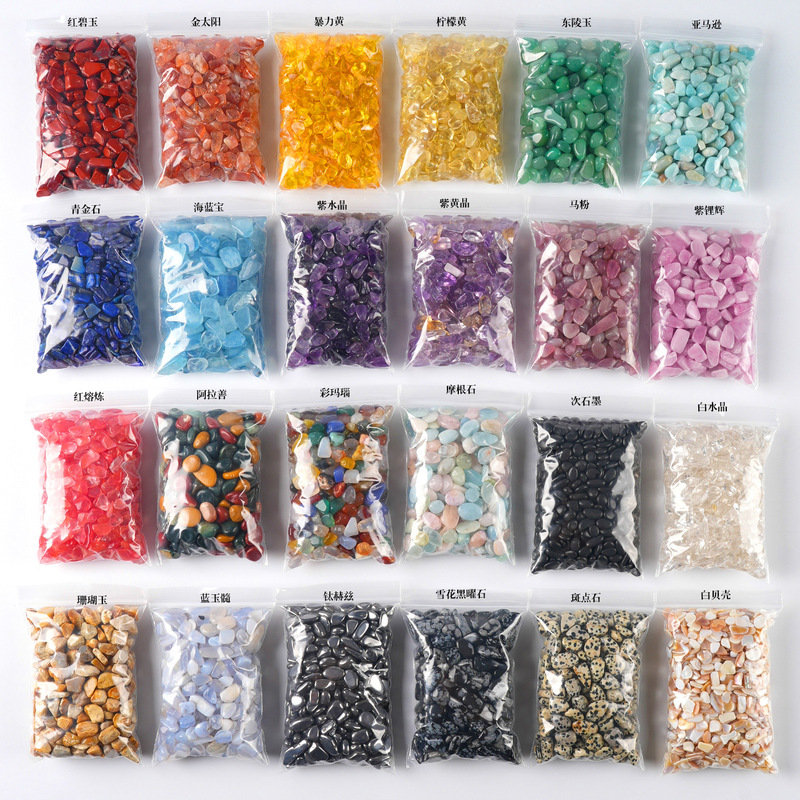 Natural Crystal Gravel Wholesale: White Crystal, Pink Crystal, Yellow Crystal, Amethyst, Green Aventurine, Fluorite, Aromatherapy Stone Natural Crystal Gravel Wholesale: White Crystal, Pink Crystal, Yellow Crystal, Amethyst, Green Aventurine, Fluorite, Aromatherapy Stone