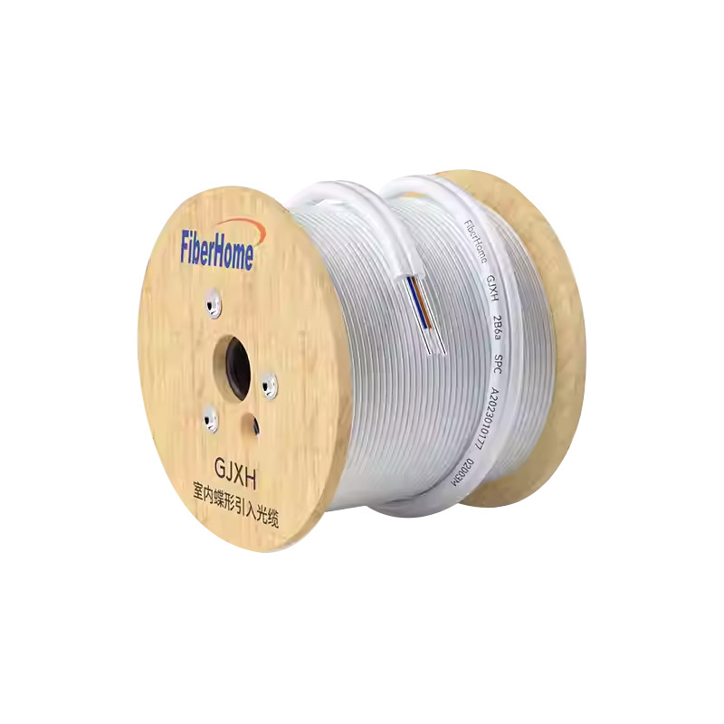 Beacon cable de fibra óptica interior metal mariposa cable de fibra óptica monomodo GJXH - 1 núcleo 2 núcleo 4 núcleo cable de cuero de fibra óptica