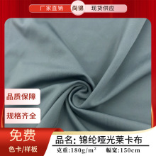 锦纶哑光消光莱卡布 四面弹力针织布 运动服瑜伽服内衣泳装面料