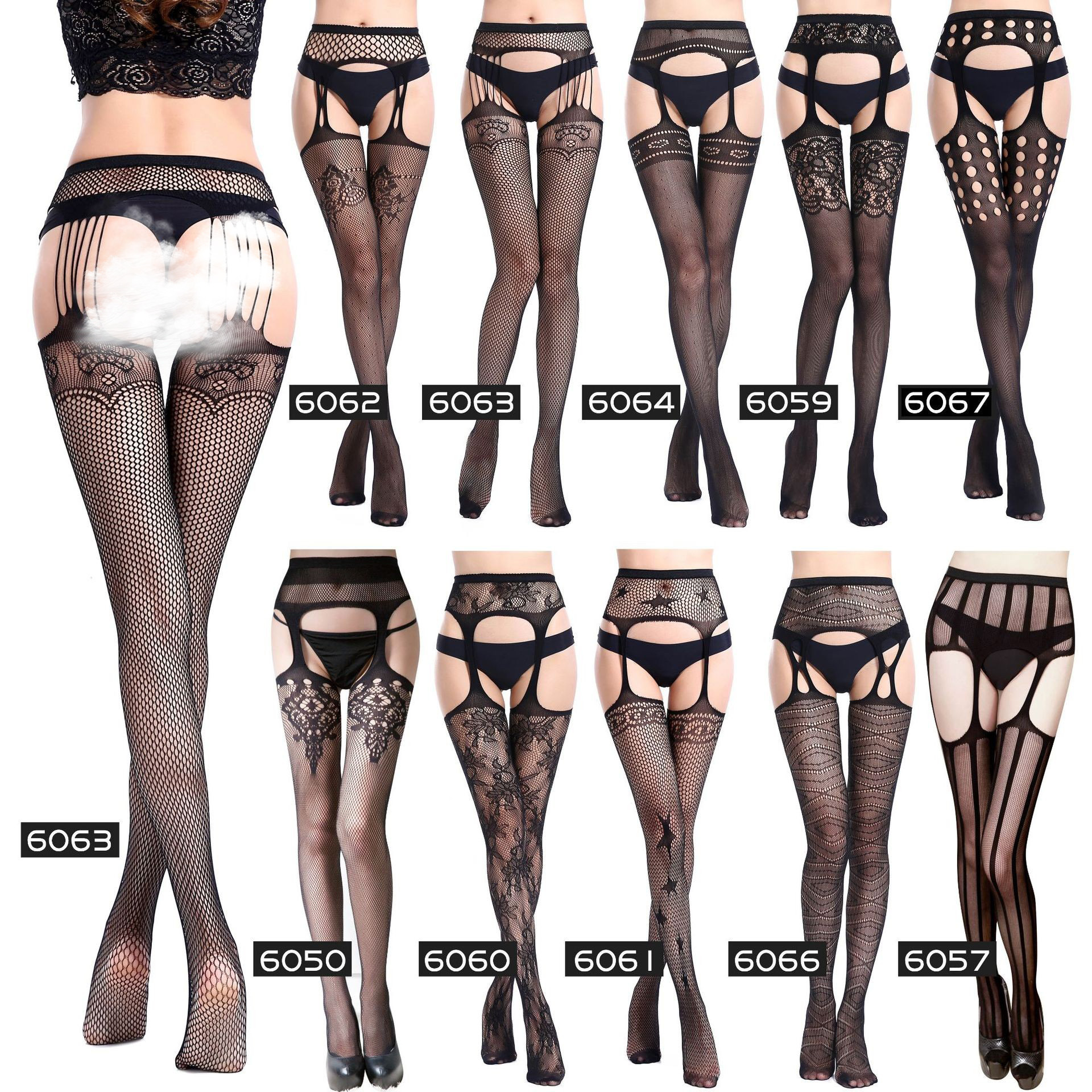 Sexy Stockings, Flirting Props, Lingerie, Hollow-Out Pajamas, Uniform Jacquard Pants, European and American Fishnet Cross-Border Suspender Stockings Sexy Stockings, Flirting Props, Lingerie, Hollow-Out Pajamas, Uniform Jacquard Pants, European and American Fishnet Cross-Border Suspender Stockings