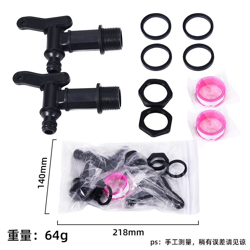 IBC Ton barril de salida conector Ton barril accesorios grifo de plástico al por mayor cubo de plástico barril de agua conector del tanque