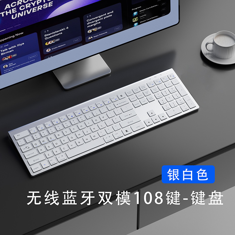 ミニデュアルモードワイヤレスBluetoothキーボードとマウスのセットは、デルのコンピューター、タブレット、携帯電話に適しており、女性のオフィスでのタイピングに最適です。|undefined