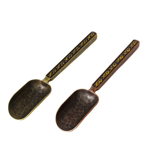 Manufacturer wholesale alloy tea spoon Xiangyun tea spoon tea tea spoon Kung Fu tea set tea ceremony accessories