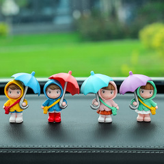 Car ornament cute cartoon umbrella girl car decoration supplies trendy item character small ornament car accessory new