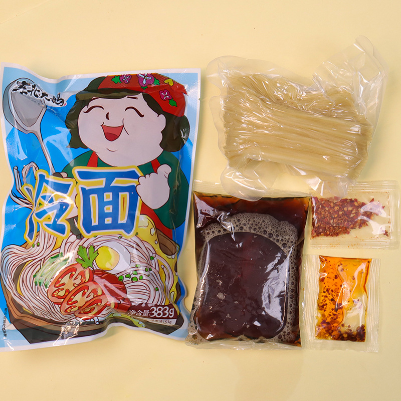 New cold noodles 383g authentic Northeast grandma cold noodles vacuum Yanji flavor instant Korean cold noodles wholesale