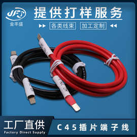 金丰盛批发插片电源线材 U型电力测试设备接头线 c45冷压端子线