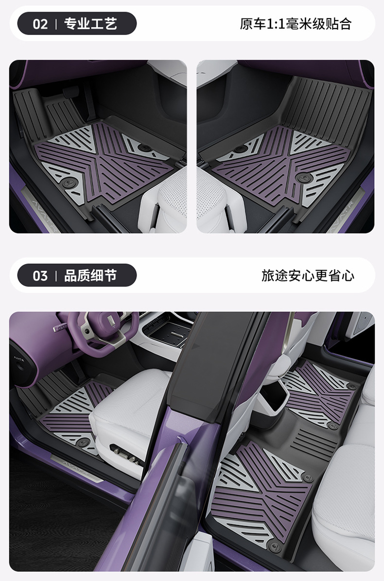 Suitable for the 2026 new model Avita 06 07 12, custom-made colorful TPE car floor mats and trunk mat