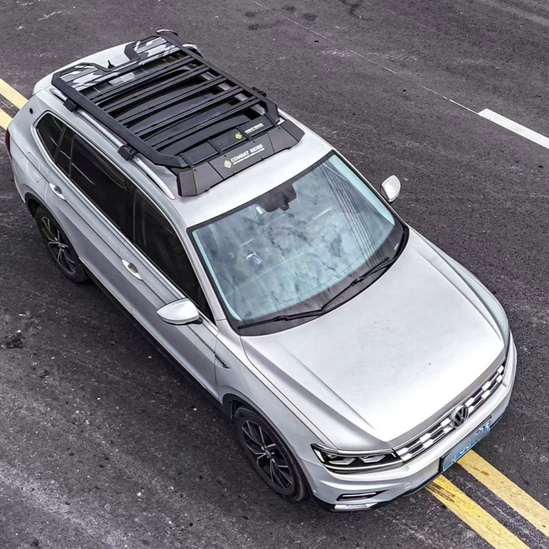 Tiguan L Roof Luggage Rack Ladder Side Account Off-road Refit Roof Expansion Platform Outdoor Storage Rack Travel Rack