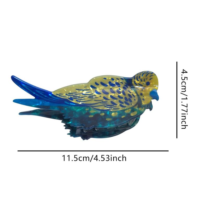 模擬オウムクリップ、かわいいツバメサメクリップ、カラフルな鳥ポニーテールクリップ、クリエイティブな後頭部ヘアクリップ、ヘッドバンド|undefined