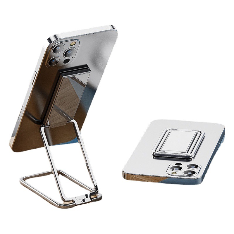 Anillo de soporte multifuncional giratorio metal plegable teléfono móvil soporte perezoso espalda pegatina anillo hebilla soporte al por mayor