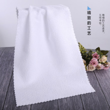 洗浴白毛巾柔软吸水珊瑚绒一次性白毛巾宾馆清洁巾汗蒸桑拿理发店