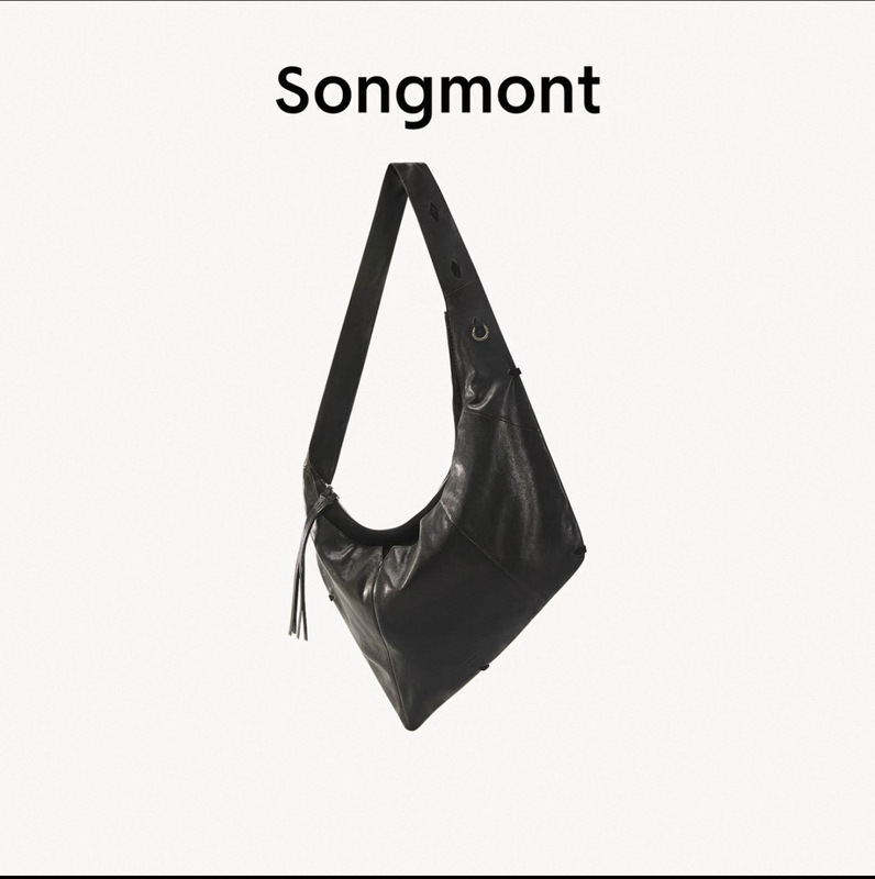【蒋奇明联名款】Songmont山下有松破壳系列种壳包中性斜挎hobo包|undefined