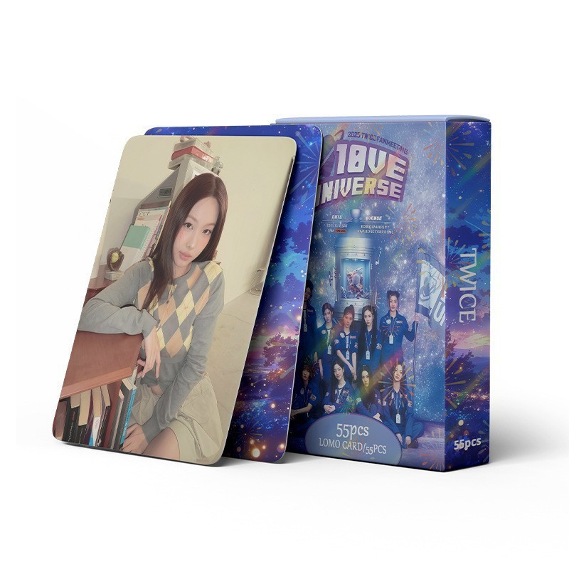 Cadena total, una gran cantidad de stock, 55 hojas de tinta BT SK IVE ATEEZ KPOP, estrellas coreanas alrededor de LOMO