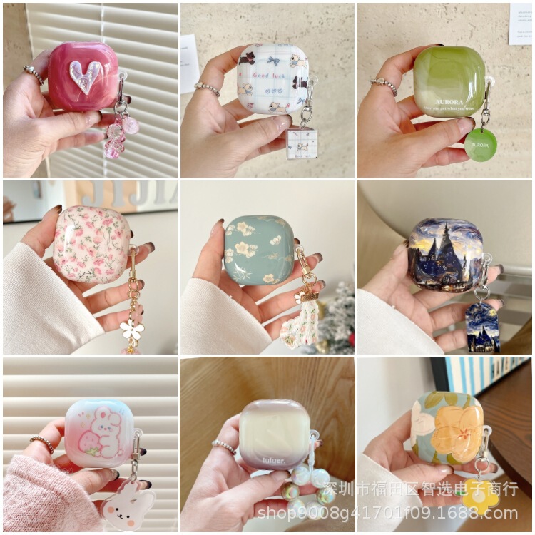 For Samsung Buds FE Headset Cartoon Case Galaxy buds3pro Bluetooth Protective Case Pendant Cute For Samsung Buds FE Headset Cartoon Case Galaxy buds3pro Bluetooth Protective Case Pendant Cute