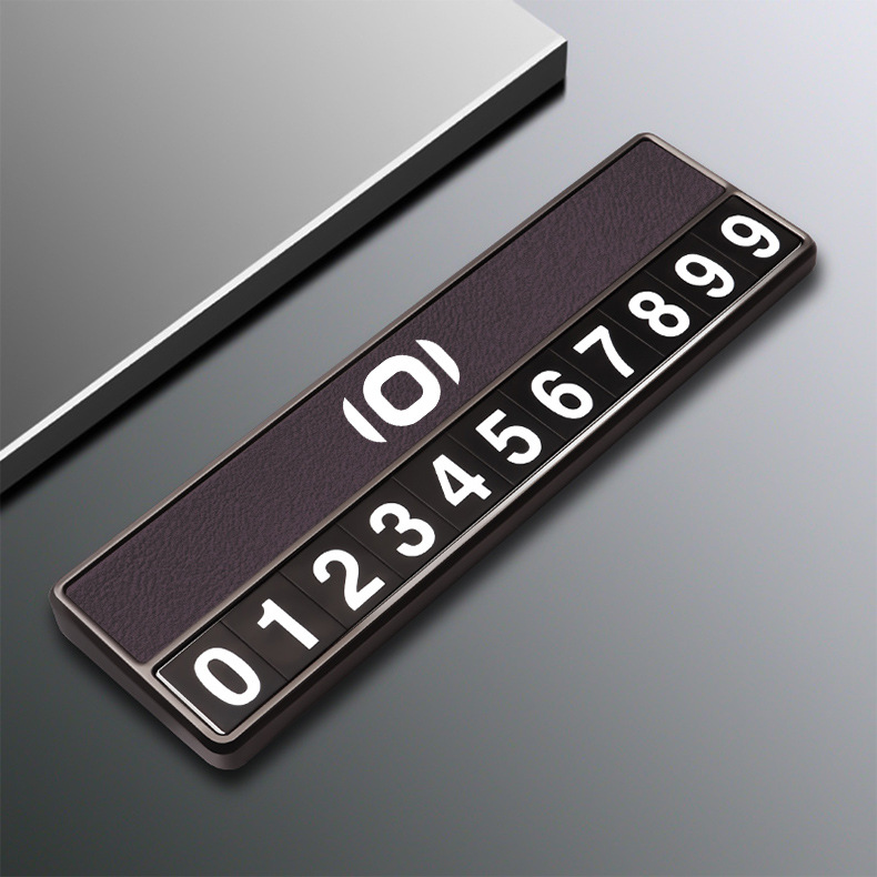 Suitable for Changan Qiyuan A07 Temporary Parking Number Plate A06/Q05 Special Aluminum Alloy Moving Phone Car Ornaments