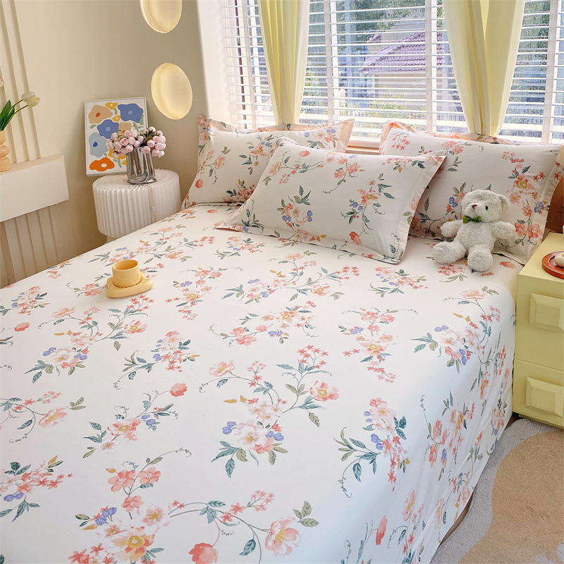 High-Density Pure Cotton Bed Sheetss, Pure Cotton Naked Sleeping 100 Pure Cotton Single-Piece Bed Sheetss, Customized Large Size Four-Season Pure Cotton Bed Sheetss