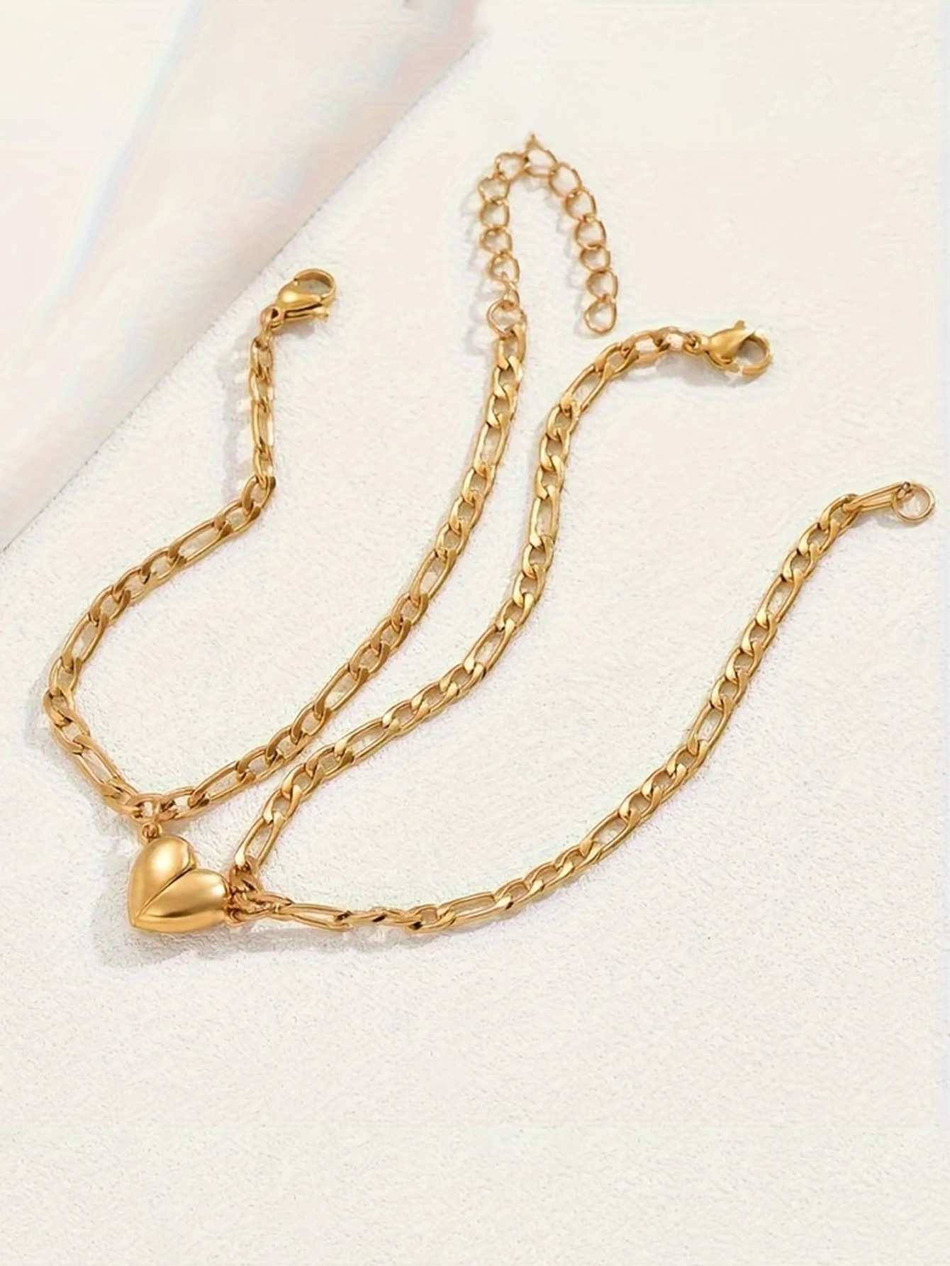 Golden Plated Plating Material 201 Stainless Steel Pendant Material Stone-Free Inlay Material Lady Geometric Titanium Steel Plating Men's Bracelets Men's Chain Bracelets