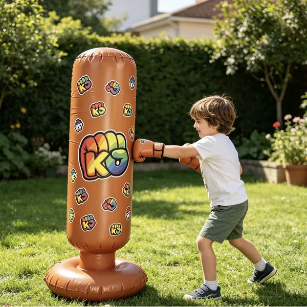 Cross-Border Children's Inflatable Boxing Column, Thickened Fitness Boxing Sandbag, Stress-Relief Toy, Custom-Made by Manufacturer