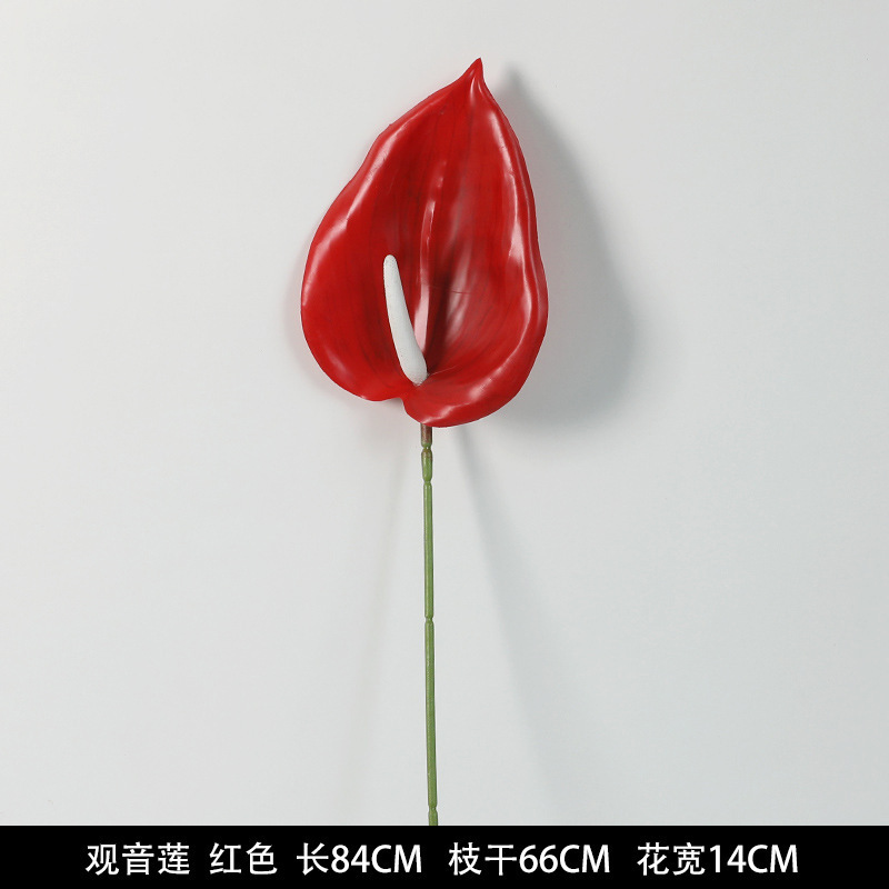 红色仿真花婚礼婚庆场地场景布置道具仿真花束花艺装饰花假花批发|undefined