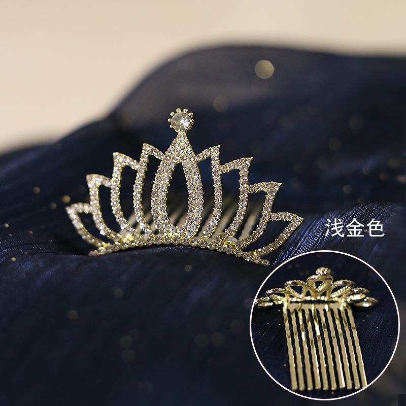 C타입 - 라이트 골드 5cm 크라운 빗