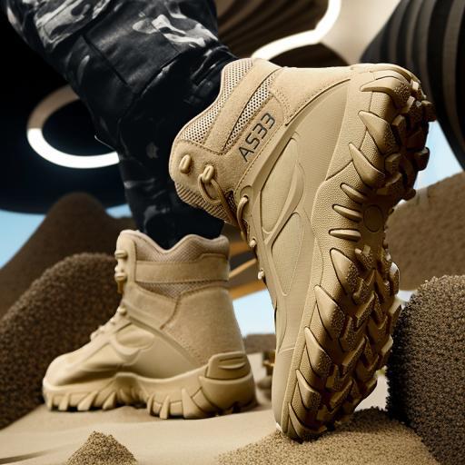 Botas tácticas de malla transpirables de hombre Amazon al aire libre zapatos de montaña de entrenamiento de lazos altos botas de combate