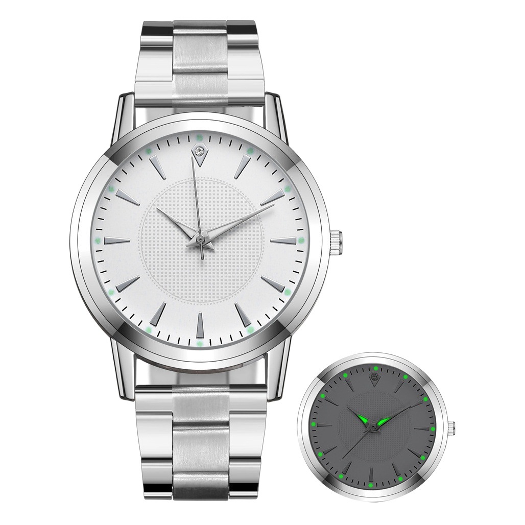 Nuevo reloj de pareja correa de acero luminosa reloj de mujer reloj de cuarzo para hombres y mujeres reloj de regalo reloj fabricante