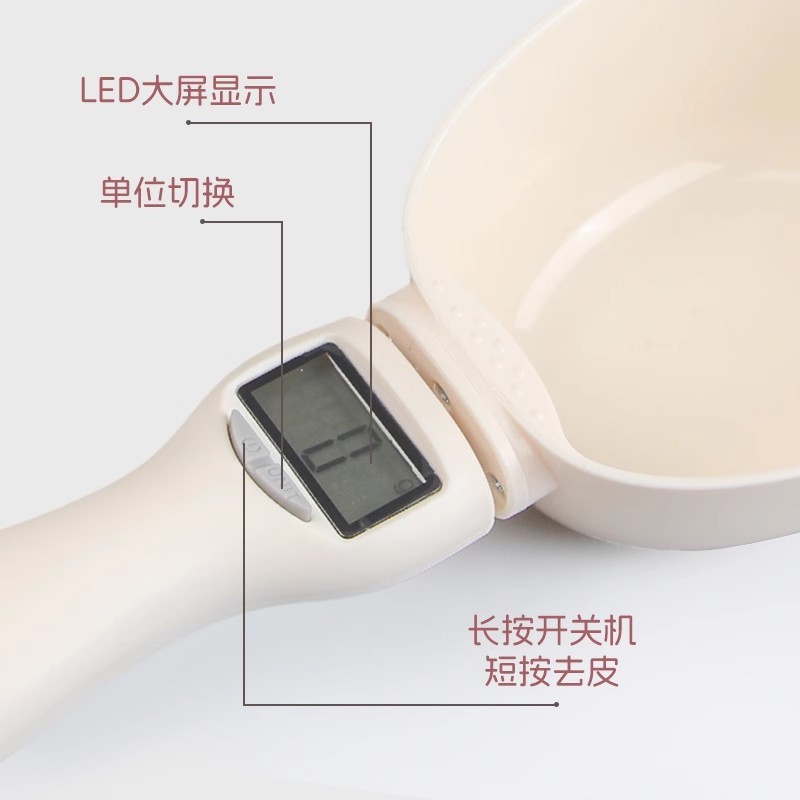 猫粮狗粮勺子电子称重器计量勺猫咪狗狗带刻度喂食勺宠物粮勺用品|undefined