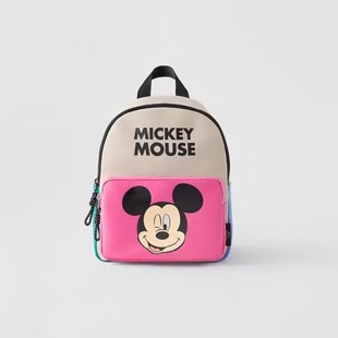 2023 New Z children's bag girls' joint name Dishi Mickey Mouse adhesive printing mini backpack 1112 230 050