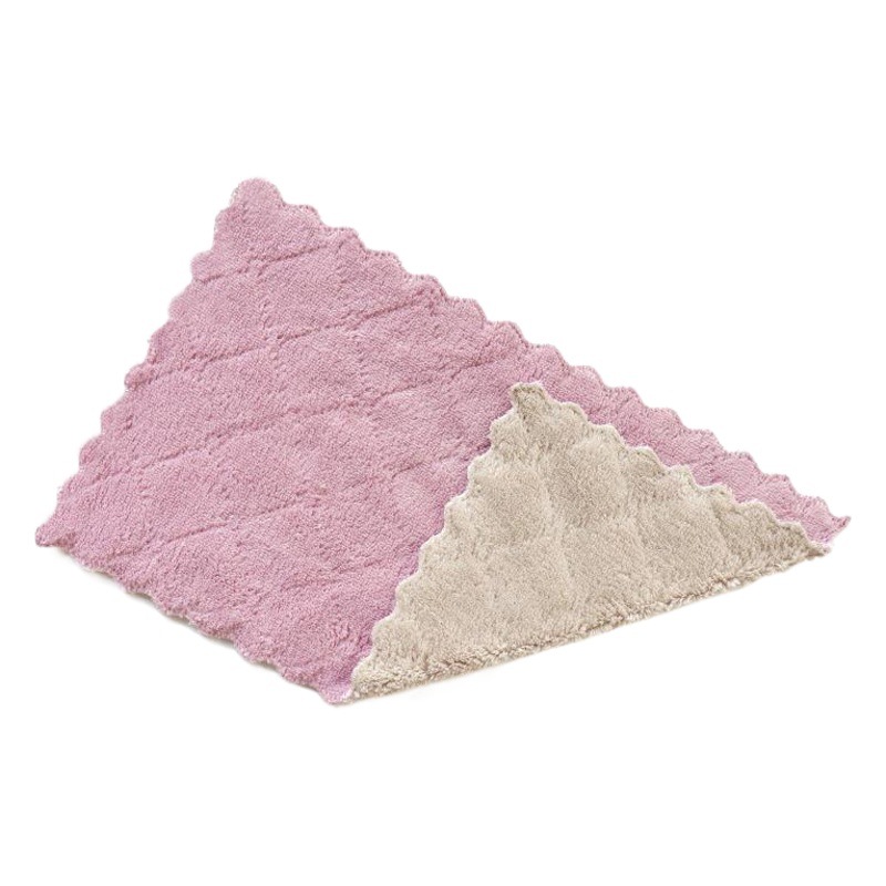 Borde corrugado de doble cara fuerte trapo absorbente no pelusa paño antiadherente toalla de plato de aceite húmedo y seco tipo de doble uso