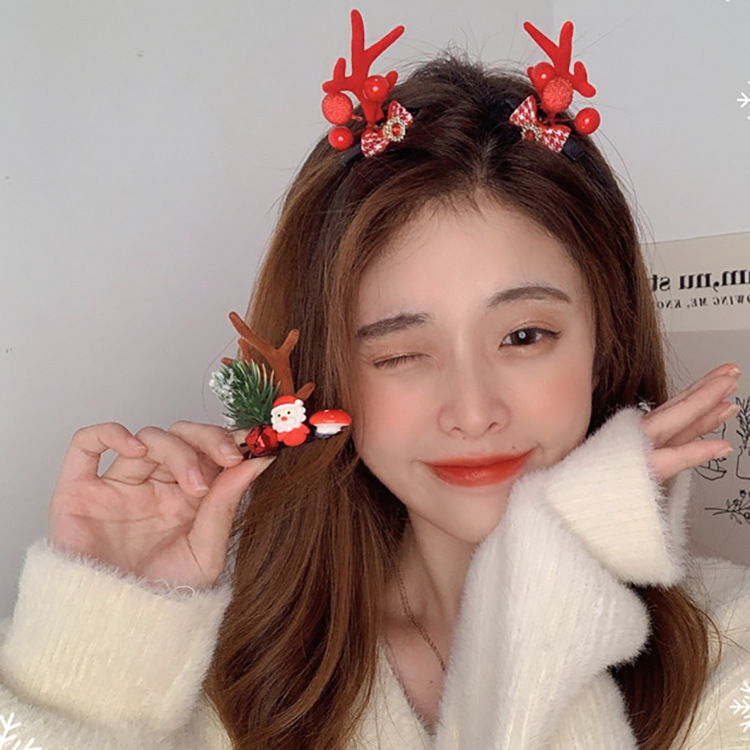 55g Weight Christmas Festival Women's Gender Cute Style Cute Women's Hair Clips 2