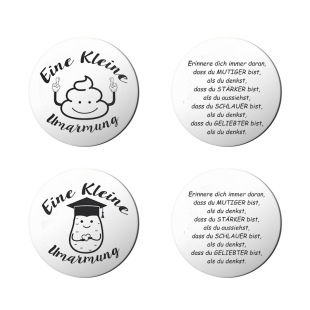 Stainless Steel Round Plate Engraved Positive Potato Positive Potato Flap Pocket Pants Coin Inspirational Gift for Women