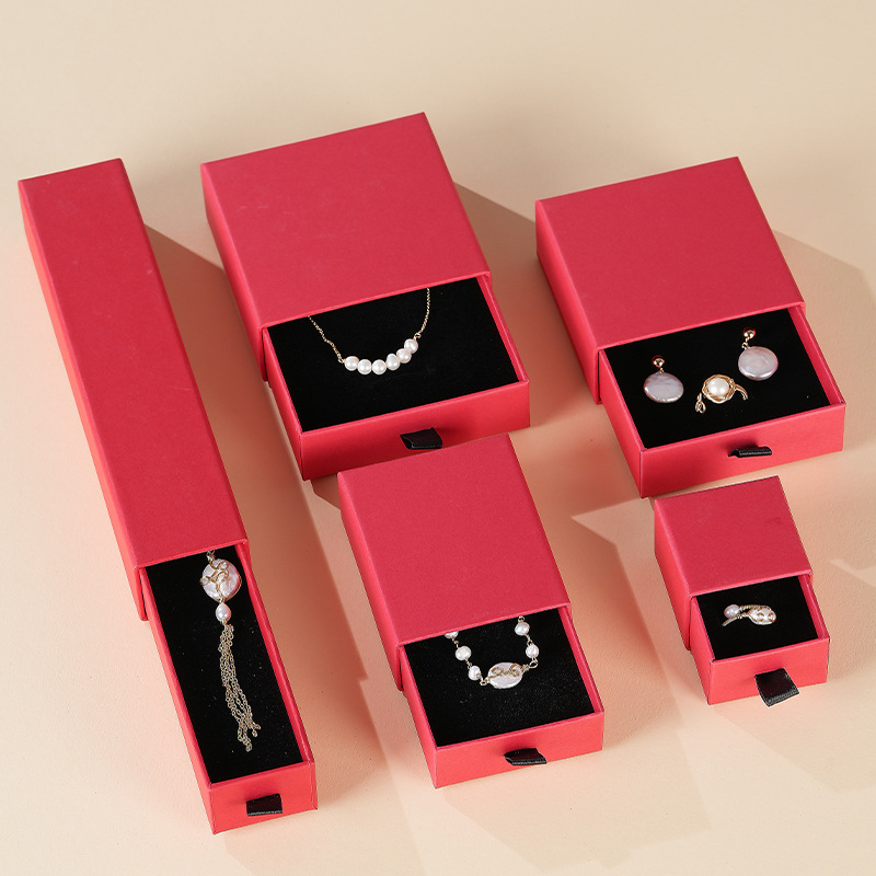 Cajas de joyería tipo cajón, cajas de joyería de papel Kraft en stock, cajas de joyería, cajas de joyería, cajas de embalaje al por mayor