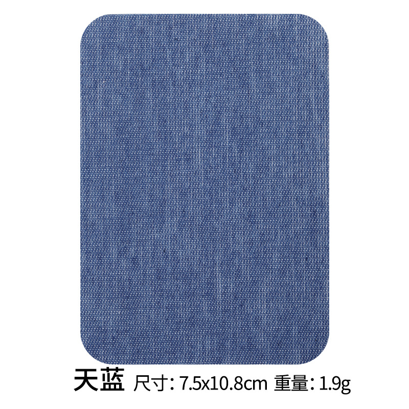 Parche de tela de algodón al por mayor parche de manga cuadrado parche de mezclilla camisa de suéter adhesivo de alta calidad parche de codo parche de rodilla