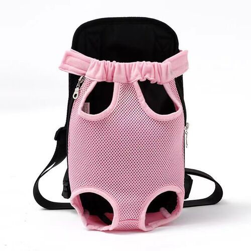 Pet Cat and Dog Backpack, Portable Pet Carrier for Small Dogs and Cats, Canvas Crossbody Bag with Dual Shoulder Straps