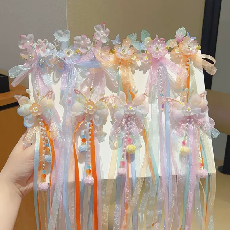 儿童古风发饰发夹儿童汉服配饰头花头饰品旅游拍照古装汉服配饰