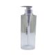 in stock PET500-550 ml shampoo shower gel bottle 32 teeth transparent flat shoulder bottle 550ml lotion bottle