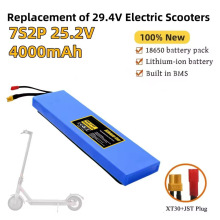 4000mAh18650 7S2P鋰離子充電電池組適用於29.4V電動滑板車的電池