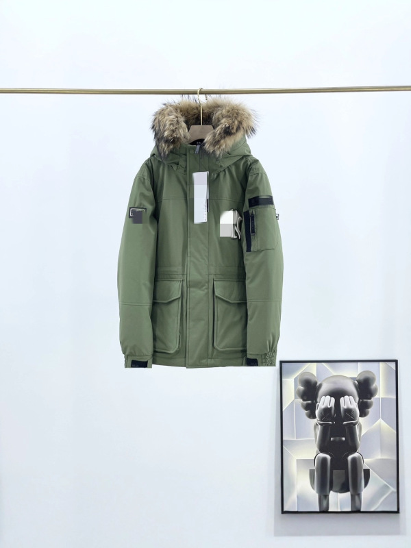 现货MLB情侣款大毛领羽绒服工装羽绒服9902批发私信|undefined