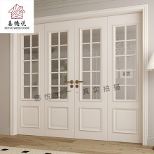 上海法式平开折叠一体门推拉门室内厨房隔断门厕所浴室实木门