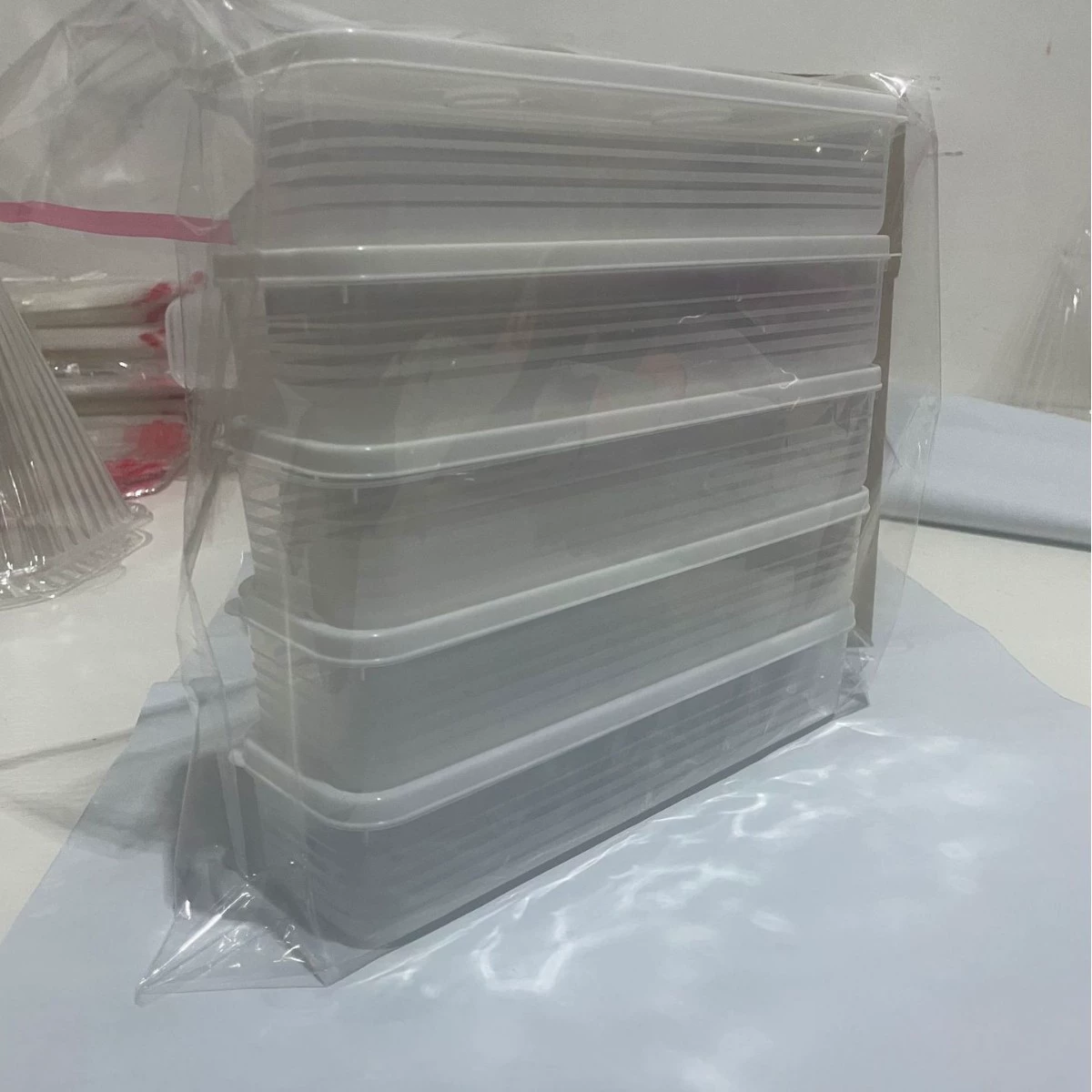 [跨境面条收纳盒厨房冰箱密封保鲜收纳盒带盖杂粮意面葱姜蒜等专用]