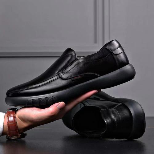 2024 Men's Spring New Men's Business Leather Shoes Laced Sports Shoes Trendy Casual Shoes Outdoor Men's Leather Shoes