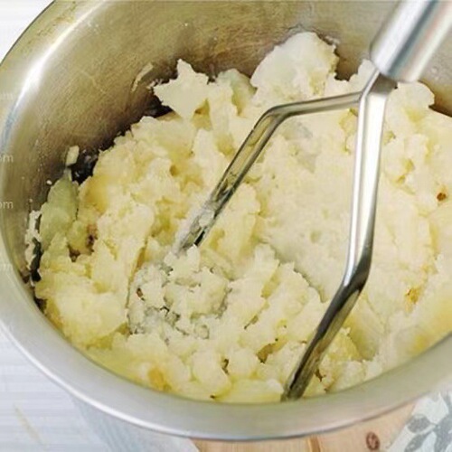 Kitchen mashing tools stainless steel masher potato masher baby food supplement manual fruit crusher