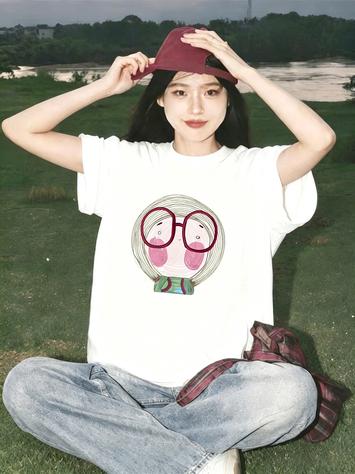20206 Summer Short Sleeve Cotton T-Shirt Women YDPDXE004