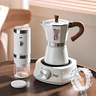 Moka Pot Electric Ceramic Stove Coffee Pot Household Small Italian Extraction Grinder Hand-Brewed Coffee Set Moka Pot