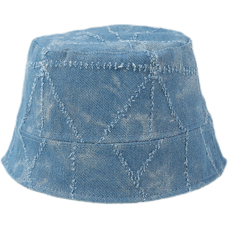 Sombrero de cubo de vaqueros coreano para niños primavera y otoño para niños y niñas sombrero de pescador de estilo extranjero sombrero de sol de moda versátil