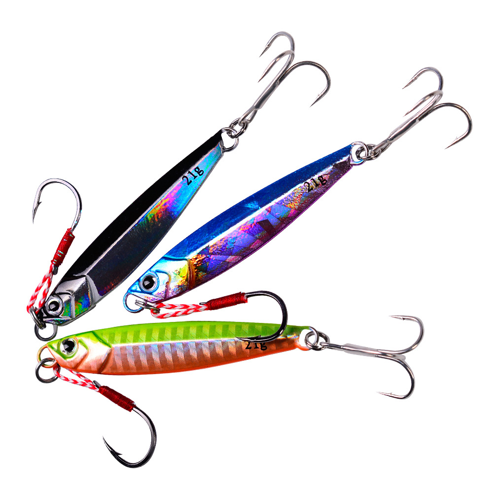 Metal Jigging Spoon Lure Vertical Jigs Bass Trout Fresh Water Fishing Lure