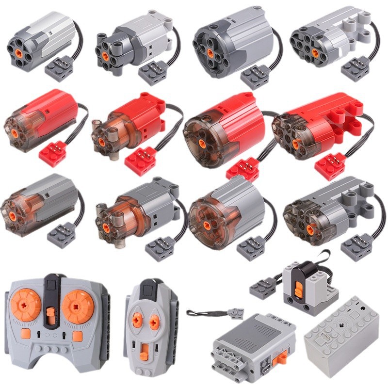 Accesorios de bloques de construcción de lego compatibles nacionales compatibles con la tecnología de potencia del motor grupo bloques de construcción caja de la batería de litio receptor PF piezas